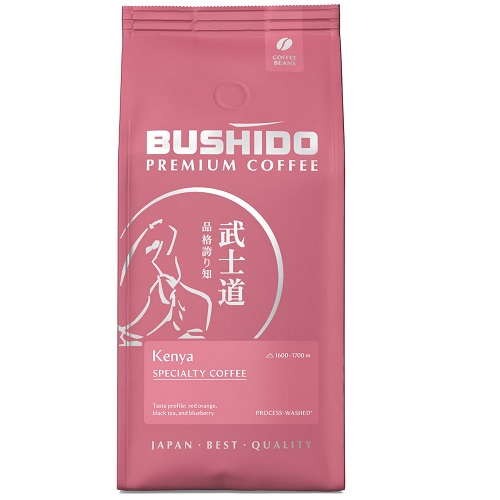 Bushido Specialty Coffee Kenya, зерно, 227 гр Bushido Specialty Coffee Kenya, зерно, 227 гр